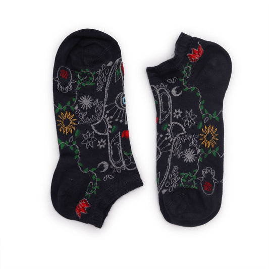 Hop Hare Bamboo Socks Low Hamsa