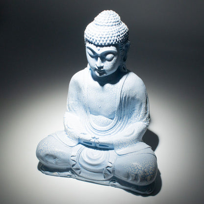Sky Blue Meditation Buddha Lamp