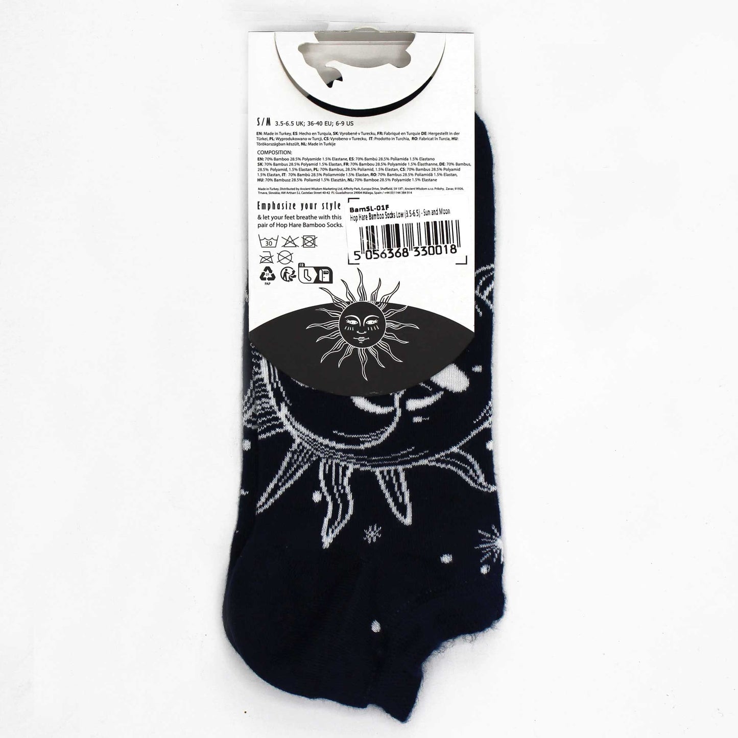 Hop Hare Bamboo Socks Low Sun and Moon
