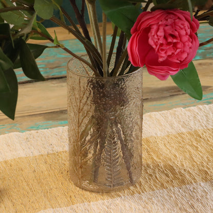 Natural Floral Glass - Tall Vase Candle Holder Primo