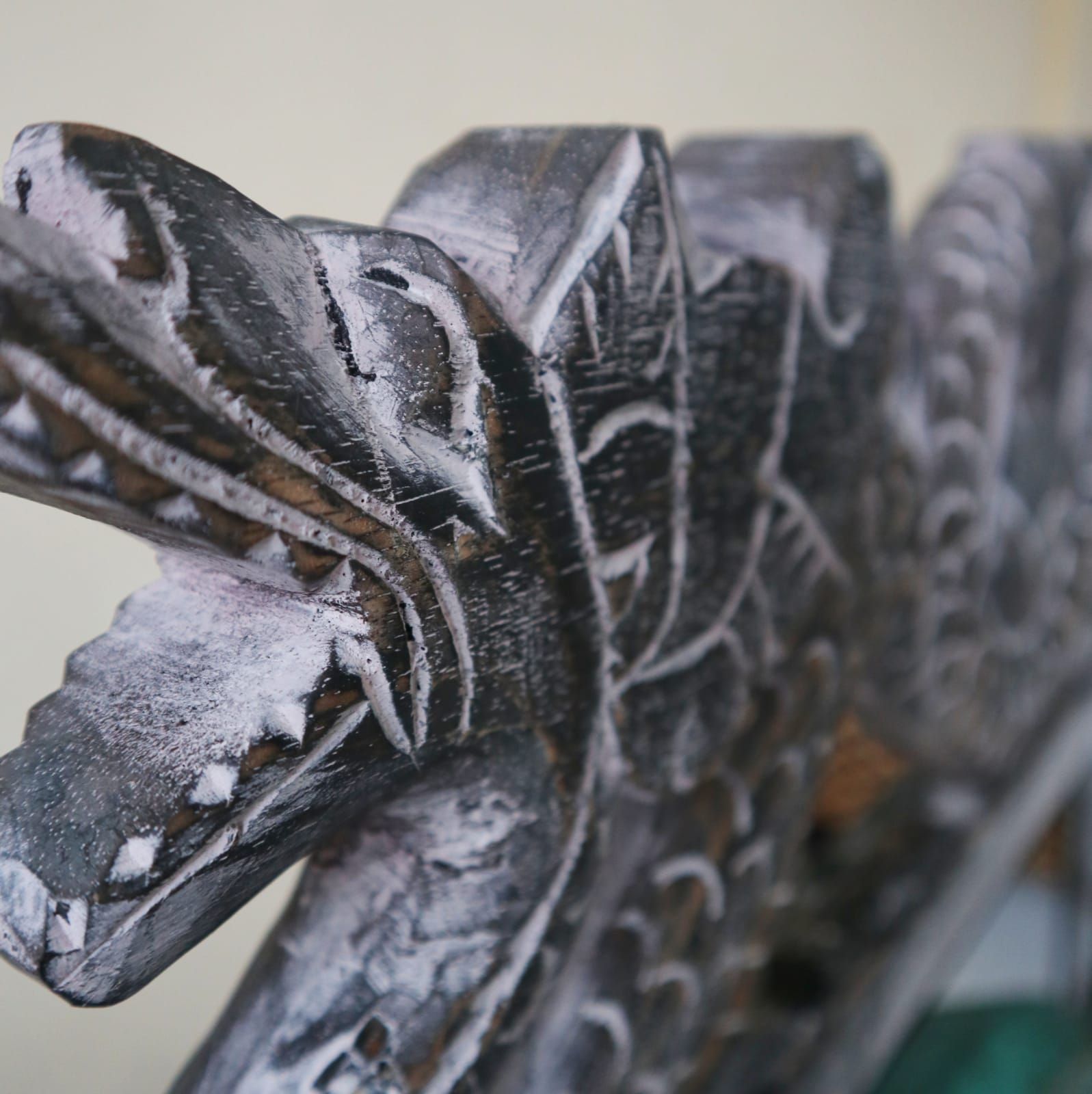 Temple Gong Balinese Verdigris Dragon