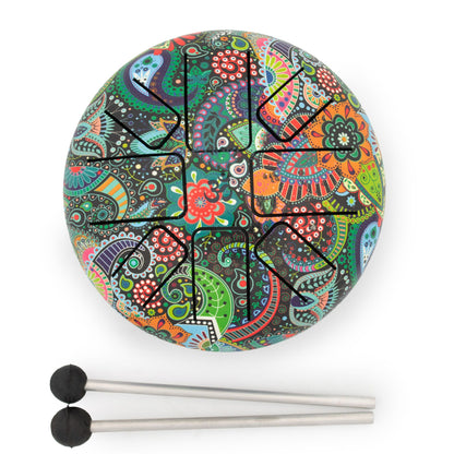 Low Med Hapi Drum Mandela Leaf