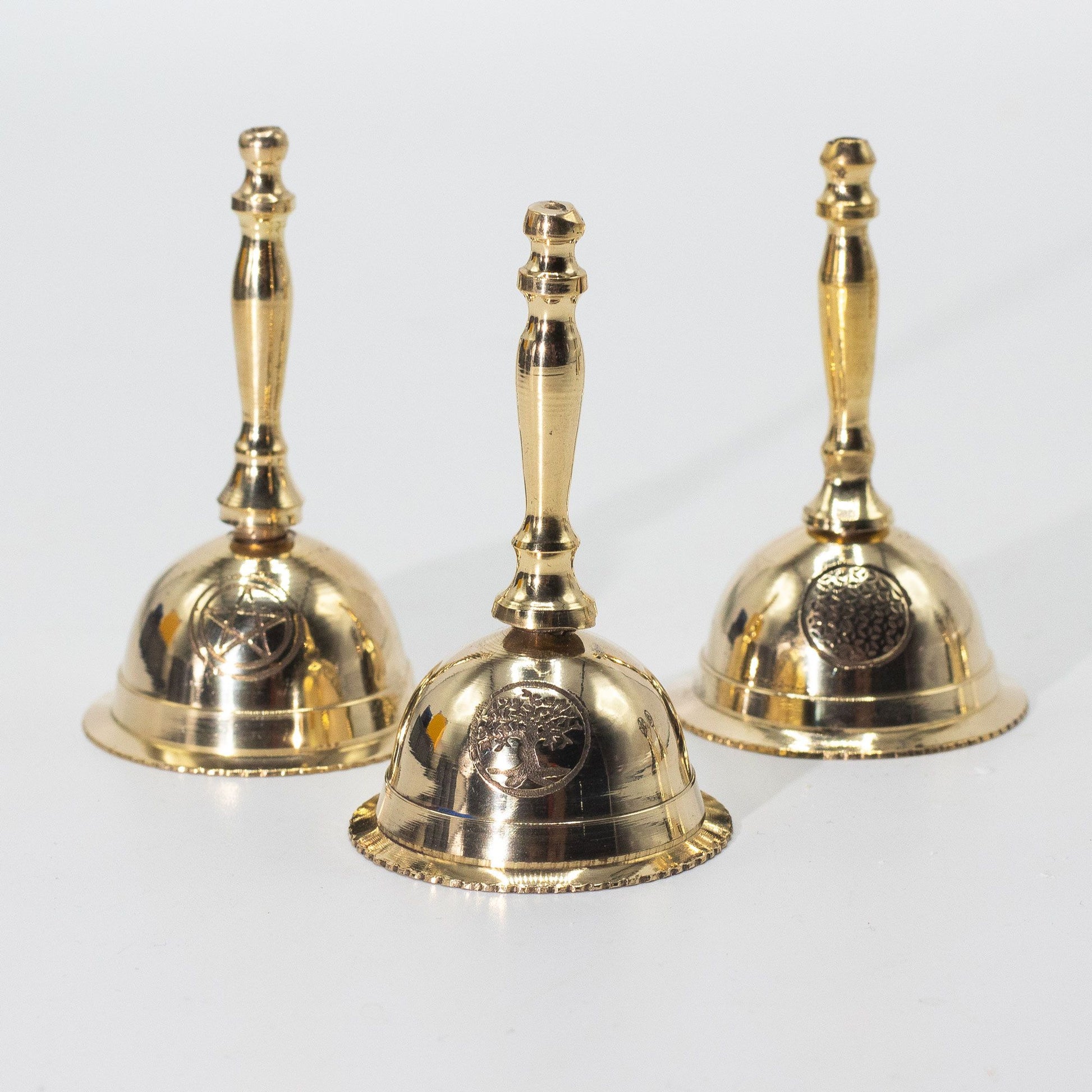 Small Altar Brass Bell - Tree of Life