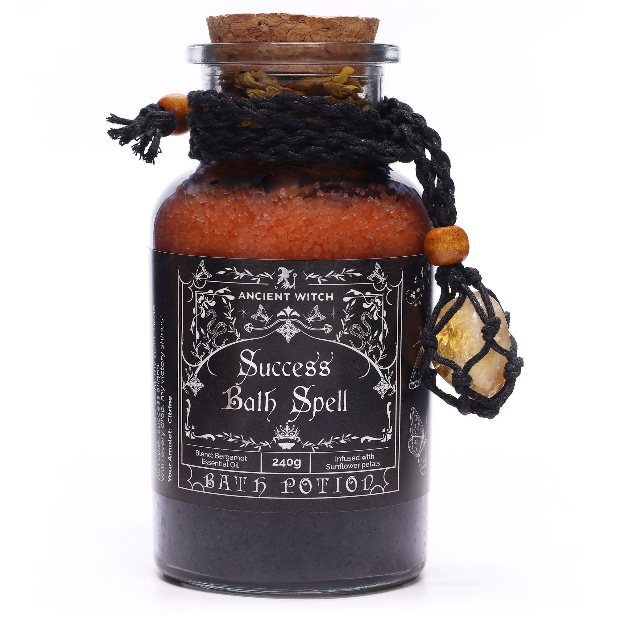 Ancient Witch Success Bath Spell Potion with Citrine Crystal – Divine ...
