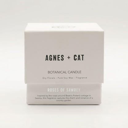 Agnes & Cat Botanical Soy Wax Candle - Roses of Sawrey