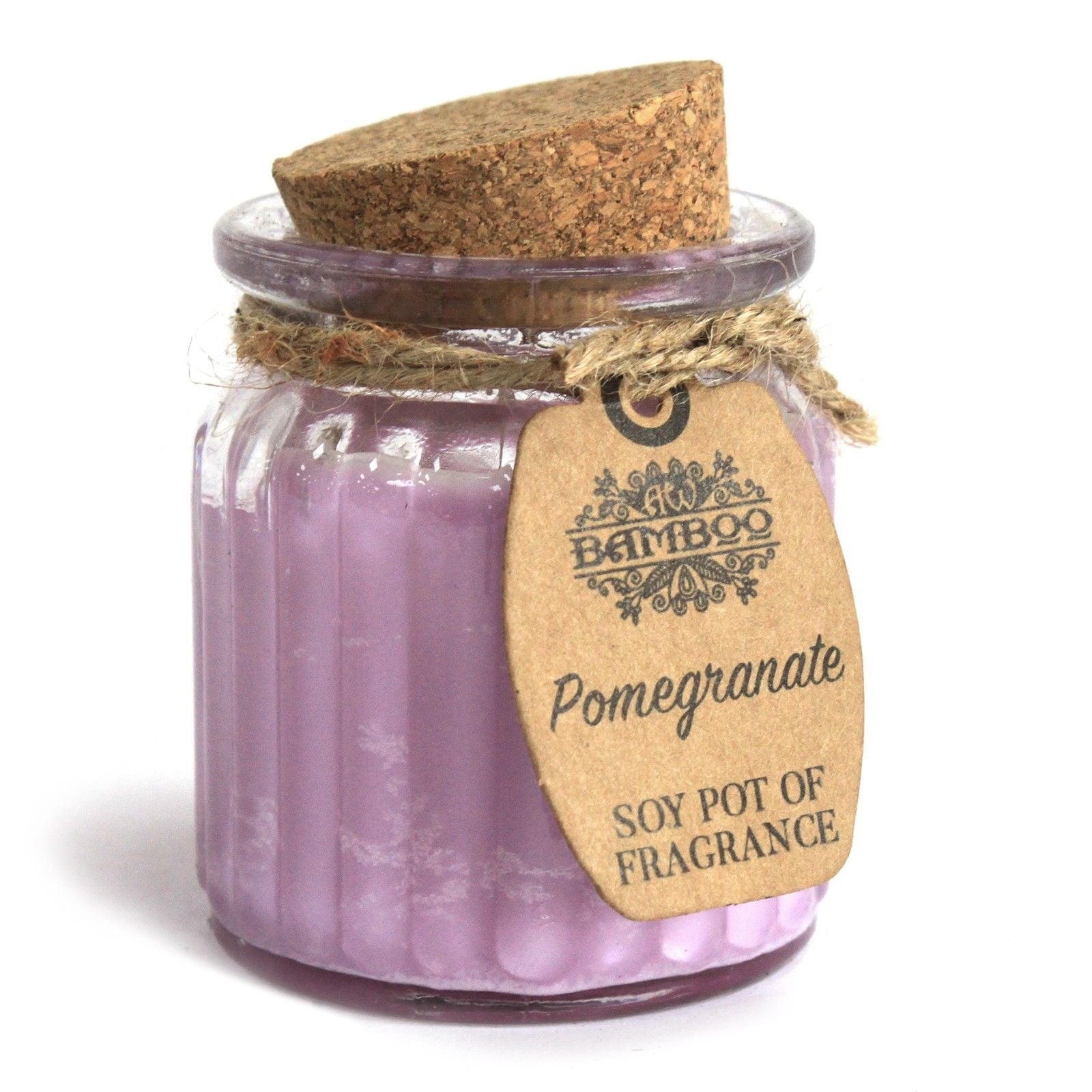 Pomegranate Soy Wax Candle Pot Set