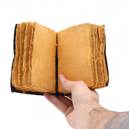 Fat Deckled Edge Leather Notebooks - The Stories I Tell Myself