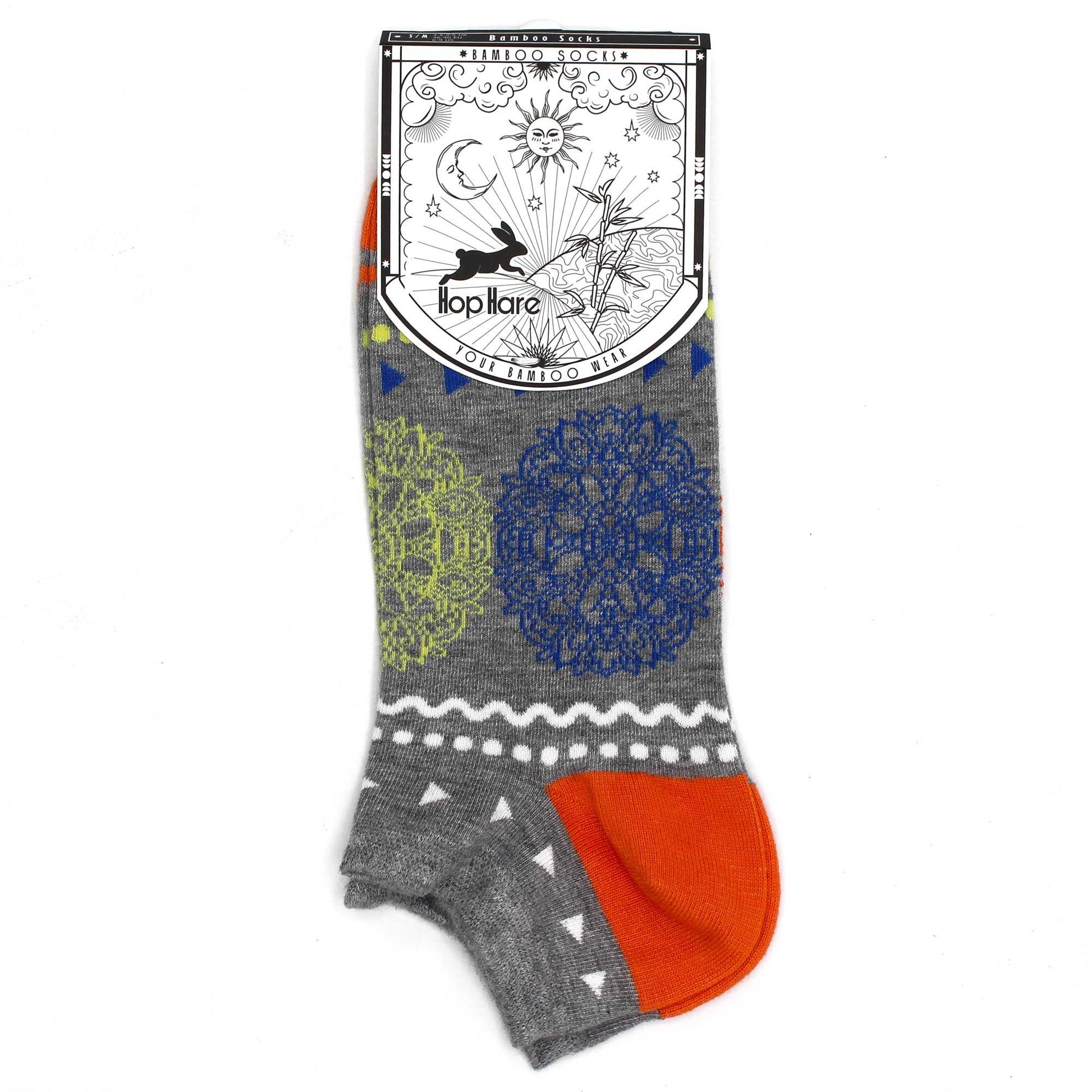 Hop Hare Bamboo Socks Low Flowers of Life
