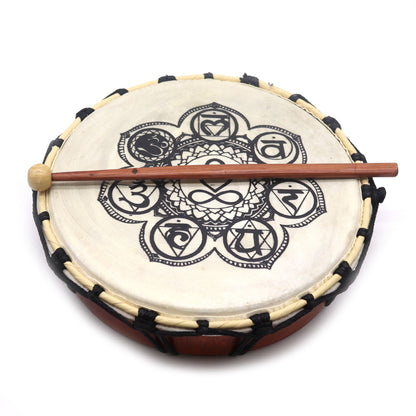 Chakra Shamanic Drum with Sticks