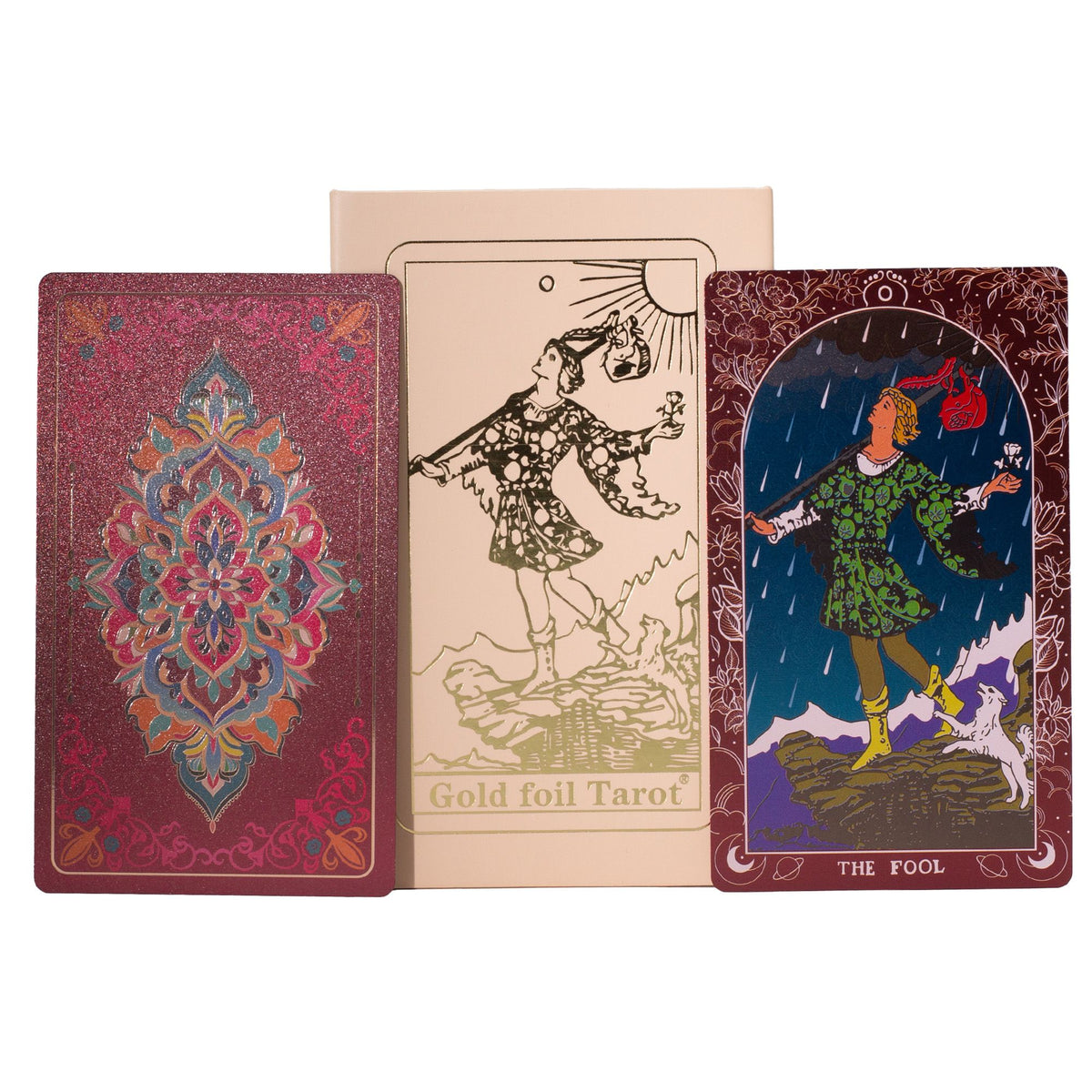 Pink Box Ruby Foil Tarot Card Gift Set with Booklet