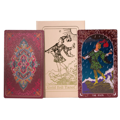 Pink Box Ruby Foil Tarot Card Gift Set with Booklet