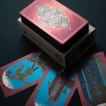 Pink Box Ruby Foil Tarot Card Gift Set with Booklet