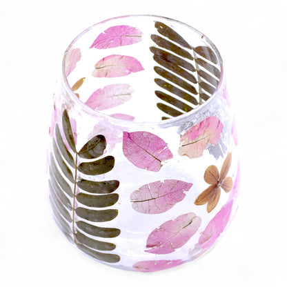 Natural Floral Glass - Vase Candle Holder - Primavera