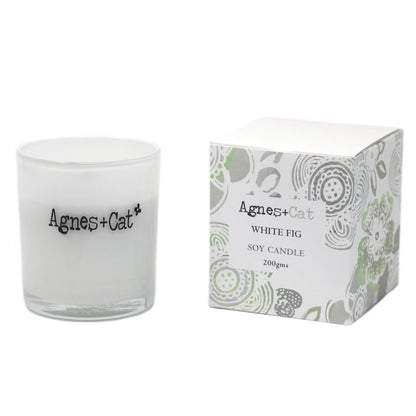 Agnes + Cat Votive Candle - White Fig