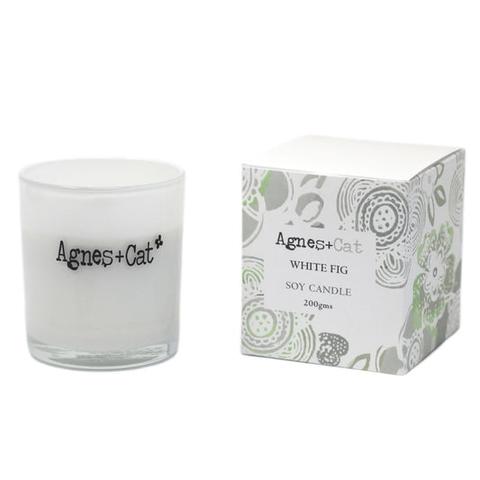 Agnes + Cat Votive Candle - White Fig