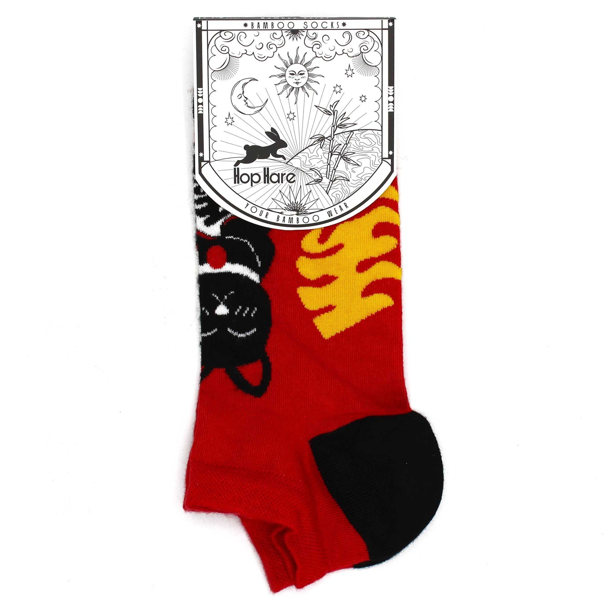 Hop Hare Bamboo Socks Low Lucky Cat
