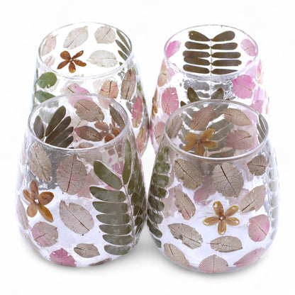 Natural Floral Glass - Vase Candle Holder - Primavera