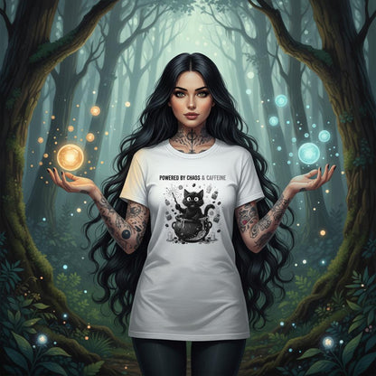 Powered by Chaos 7 Caffeine T Shirt